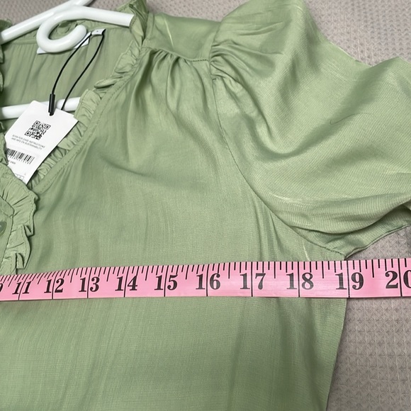 NWT -- MSCH Copenhagen - Elysee LS Shirt Dress sz L (US size 8) - light green - Picture 8 of 12